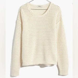 Madewell Cream Crew Neck Sweater